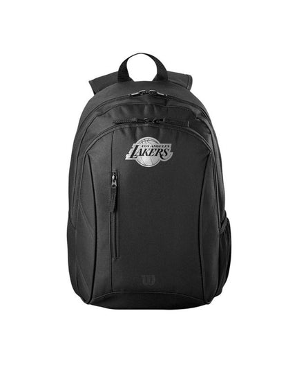 Ryggsäck Wilson NBA Team Backpack, svart, sidofickor för vattenflaska