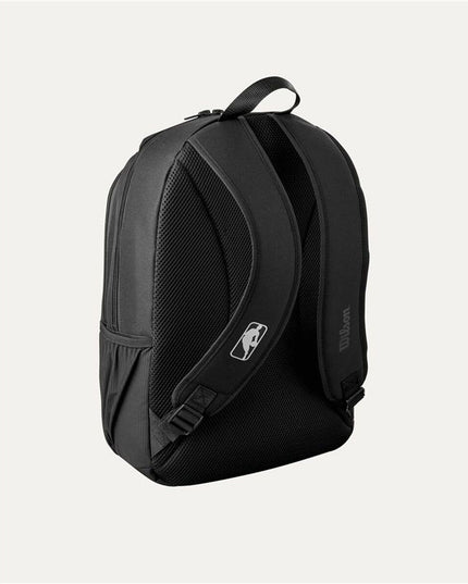 Ryggsäck Wilson NBA Team Backpack, svart, sidofickor för vattenflaska