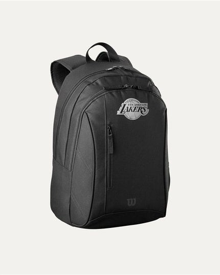 Ryggsäck Wilson NBA Team Backpack, svart, sidofickor för vattenflaska