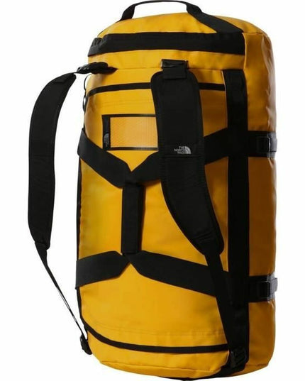 Duffelbag The North Face Base Camp 71L, vattentålig, gul och svart
