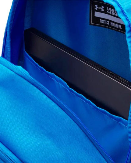 Träningsväska Under Armour Hustle Lite, vattentålig, blå