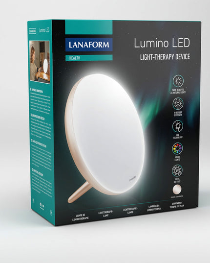 Lanaform Lumino LED – Medicinsk ljusterapilampa med 10 000 lux