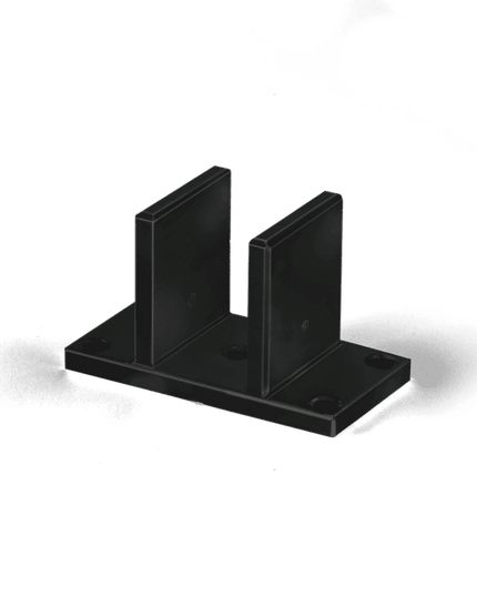 Stolpfot för Staket - RAMA Svart