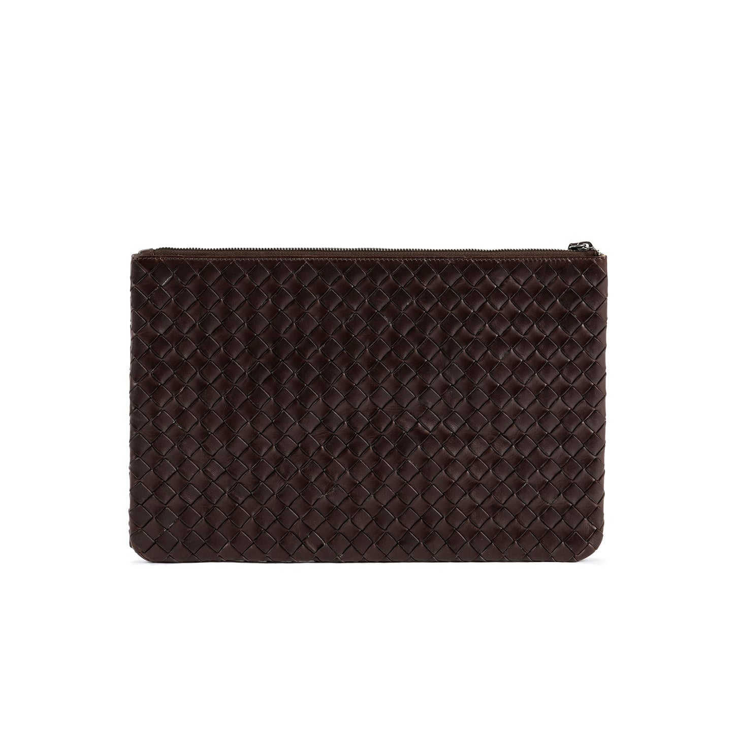 STRANNINGE Flätad datorväska 13" Mörkbrun