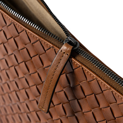 STRANNINGE Flätad datorväska 13" Brun