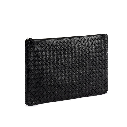 STRANNINGE Flätad datorväska 16" Svart