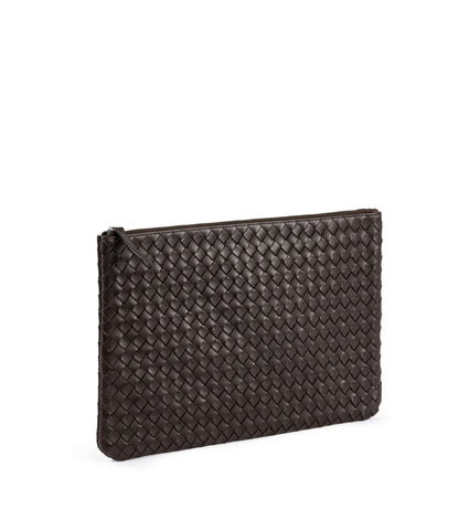 STRANNINGE Flätad datorväska 16" Mörkbrun