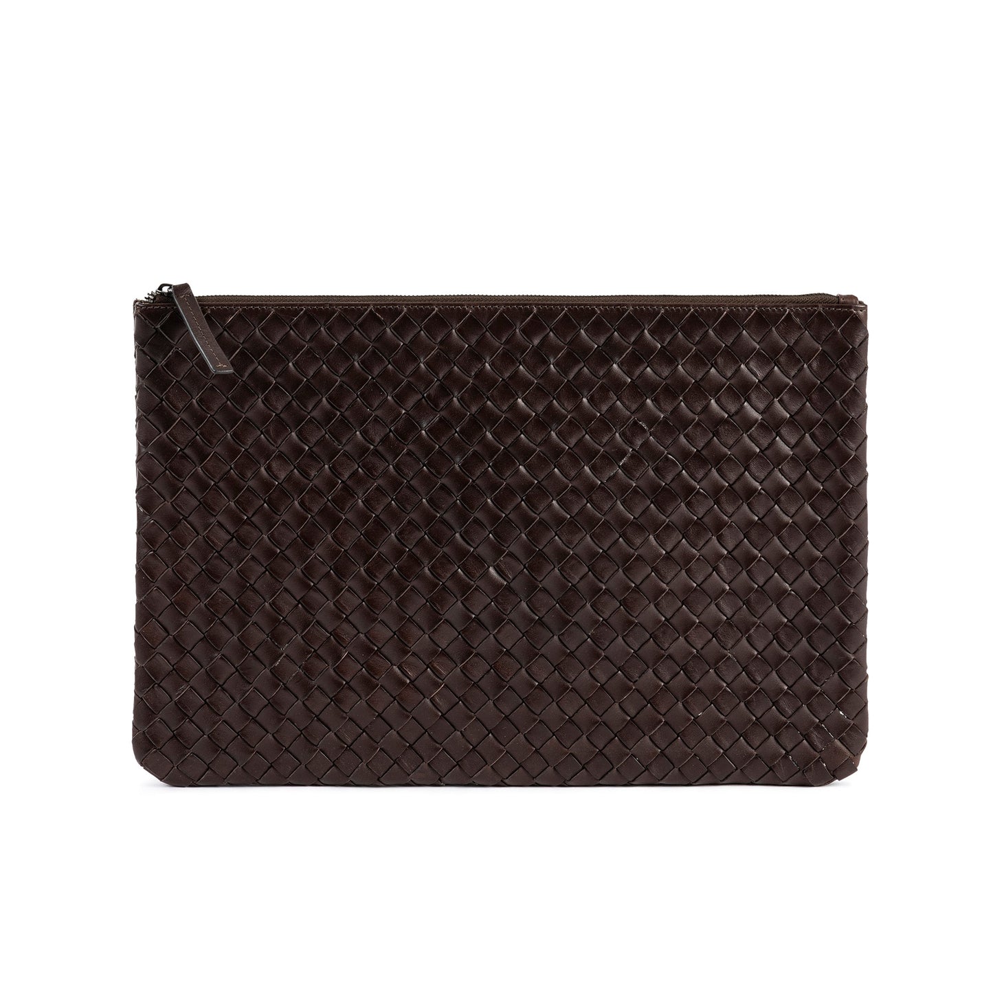 STRANNINGE Flätad datorväska 16" Mörkbrun