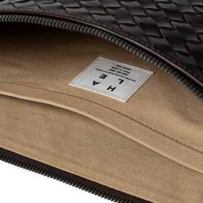 STRANNINGE Flätad datorväska 16" Mörkbrun