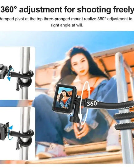 Telesin Flexible Mount - Flexibelt Svanhalsfäste 1/4" till GoPro