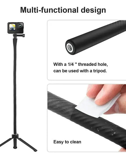 Telesin Flexible Mount - Flexibelt Svanhalsfäste 1/4" till GoPro