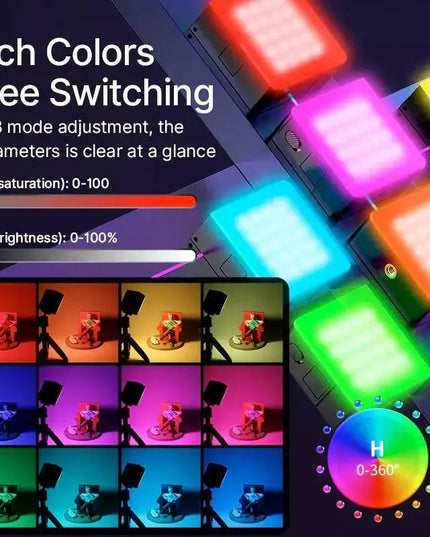Ulanzi VL49RGB Pro – Kompakt belysning för foto & video med RGB, magnetfäste och full kontroll