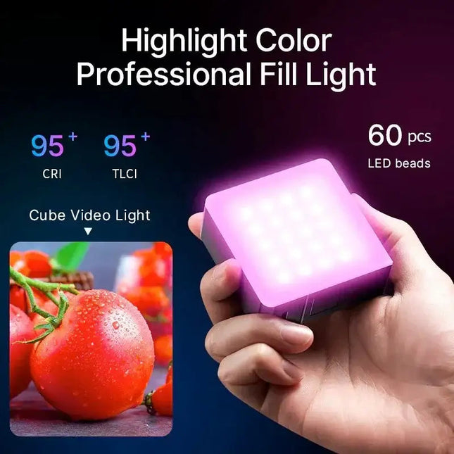 Ulanzi VL49RGB Pro – Kompakt belysning för foto & video med RGB, magnetfäste och full kontroll