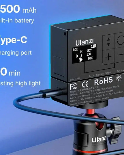 Ulanzi VL49RGB Pro – Kompakt belysning för foto & video med RGB, magnetfäste och full kontroll
