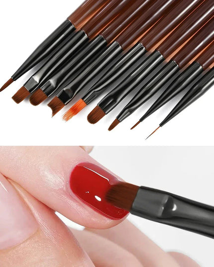 9PCS UV Gel Nail Brush SET