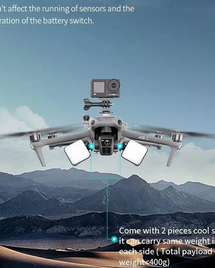 Fäste / hållare för kamera / tillbehör till DJI Air 3 / Air 3S - Multifunktion