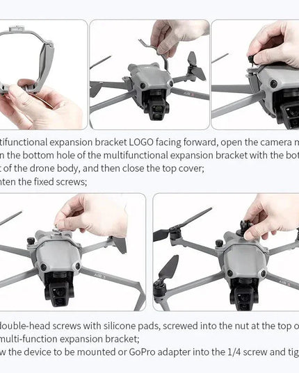 Fäste / hållare för kamera / tillbehör till DJI Air 3 / Air 3S - Multifunktion