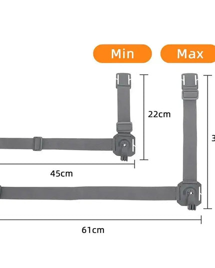 Huvudfäste 360° till GoPro - Elastiskt