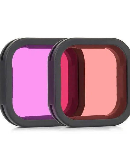 Färgfilter 2-pack - Röd light + Lila till GoPro Hero12/11/Mini/10/9 Black - Kit