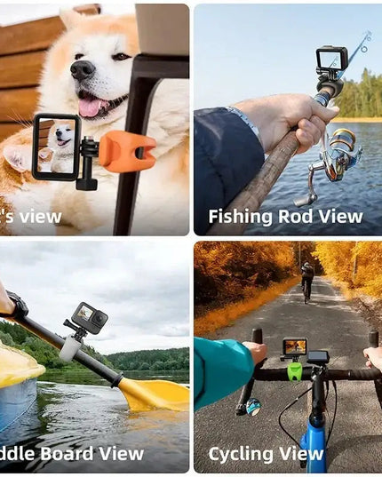 Telesin Flexibelt Silikonfäste 360° till Kamera - Svart