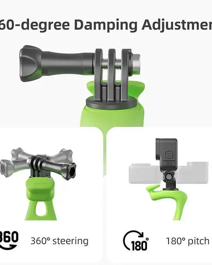 Telesin Flexibelt Silikonfäste 360° till Kamera - Svart