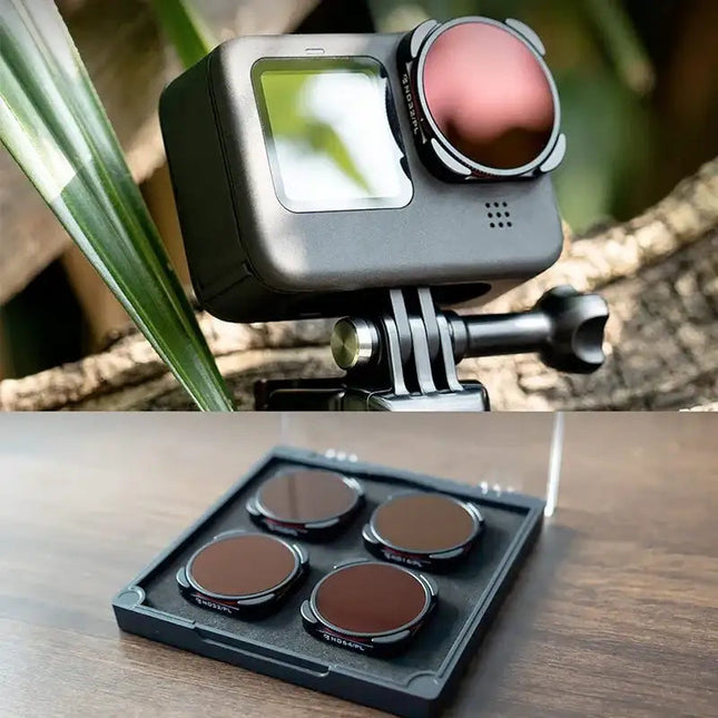 Freewell Filter Bright Day 4K Kit - ND8/PL + ND16/PL + ND32/PL + ND64/PL till GoPro Hero12/11/Mini/10/9 Black - 4-pack