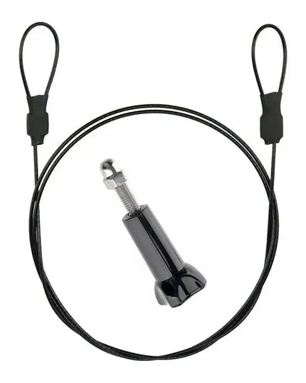 Säkerhetslina/vajer för kamera metall inkl. låsskruv