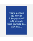 50x70 cm / Blå/blå