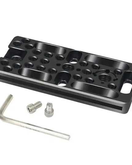 Quick Mount Plate Rig - Platta för Kamera-rigg med 1/4", 3/8", Arri och Cold Shoe - Aluminium