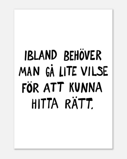 Poster | Gå vilse