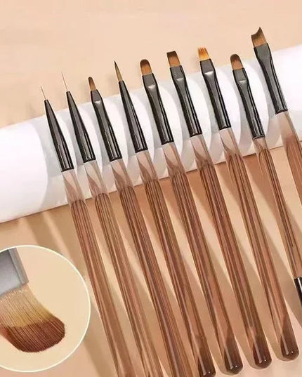 9PCS UV Gel Nail Brush SET