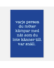 70x100 cm / Blå/blå