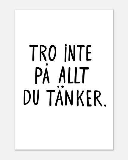Poster | Tro inte på