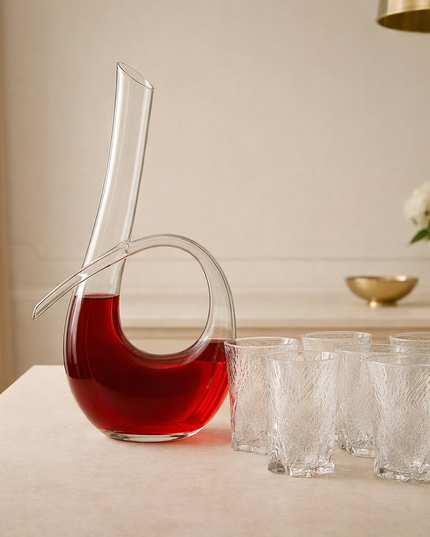 Clara Glas - Set med 6 glas och karaf