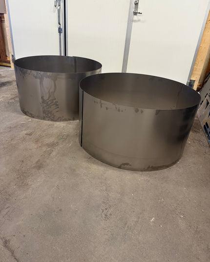 Odlingslåda Rund Corten