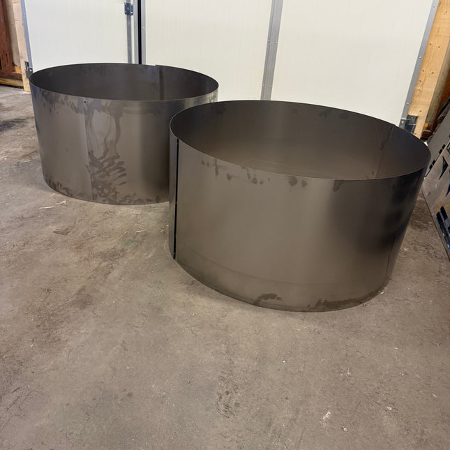 Odlingslåda Rund Corten