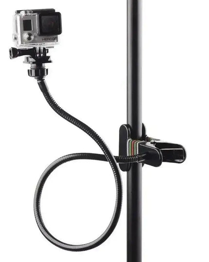 Böjbart svanhalsstativ med klämma - Metall