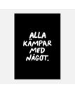70x100 cm / Svart/vit