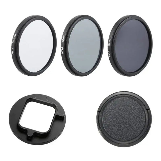 ND-Filter 3-pack till GoPro Hero5/6/7 - ND2 + ND4 + ND8 - Kit