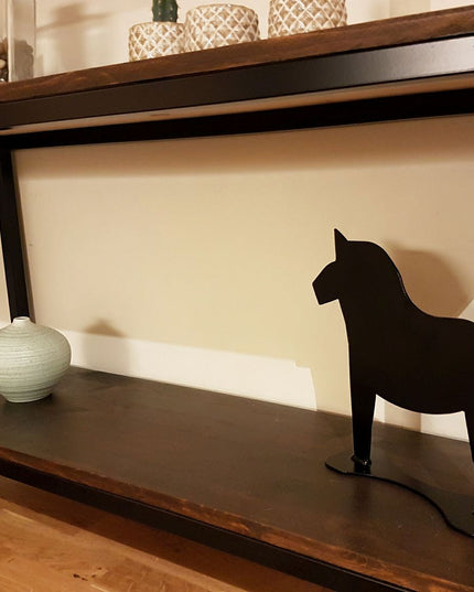 Stående dalahäst (svart)