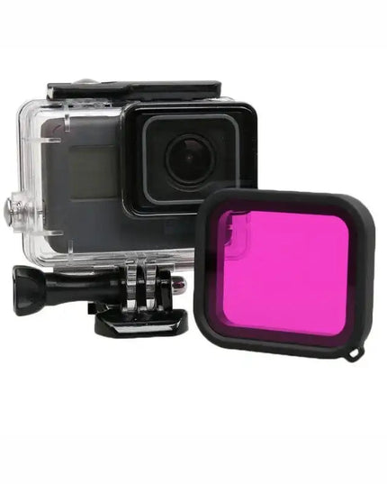 Färgfilter för dykning Lila - Hero5/6/7 i vattentätt skal
