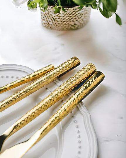 24-pack Rund Bestick- Guld