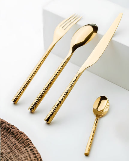 24-pack Rund Bestick- Guld