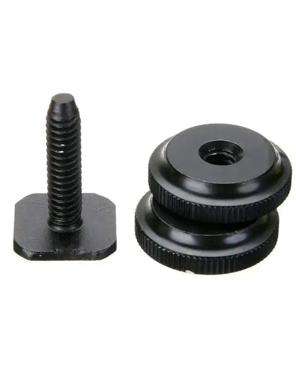 Adapter blixtsko till 1/4" skruv, Cold Shoe - Aluminium