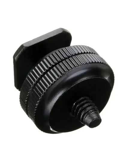 Adapter blixtsko till 1/4" skruv, Cold Shoe - Aluminium