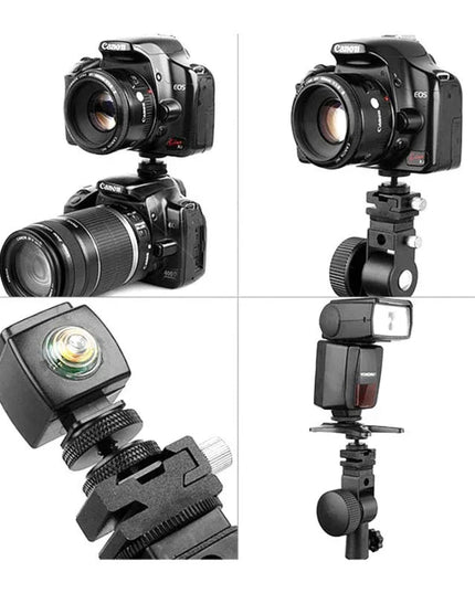 Adapter blixtsko till 1/4" skruv, Cold Shoe - Aluminium