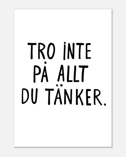 Poster | Tro inte på