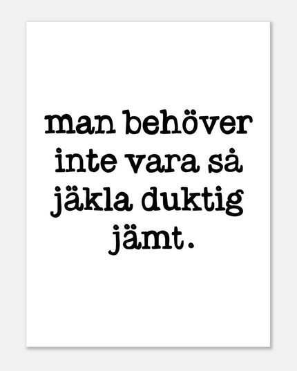 Poster | Duktig