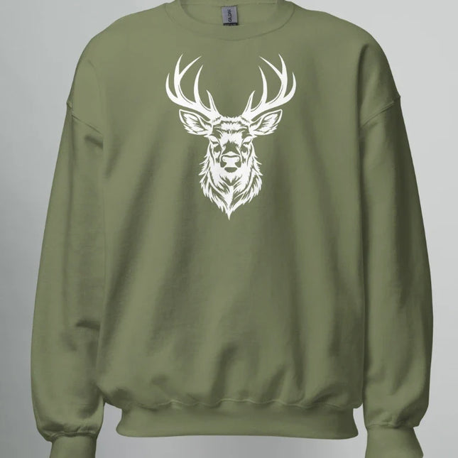 SWEATSHIRT WHITE DEER