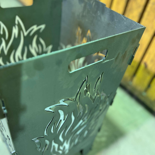 Eldkorg - XL inkl. Grillgaller (40x40x76cm)